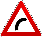 File:Italian traffic signs - curva pericolosa a destra.svg